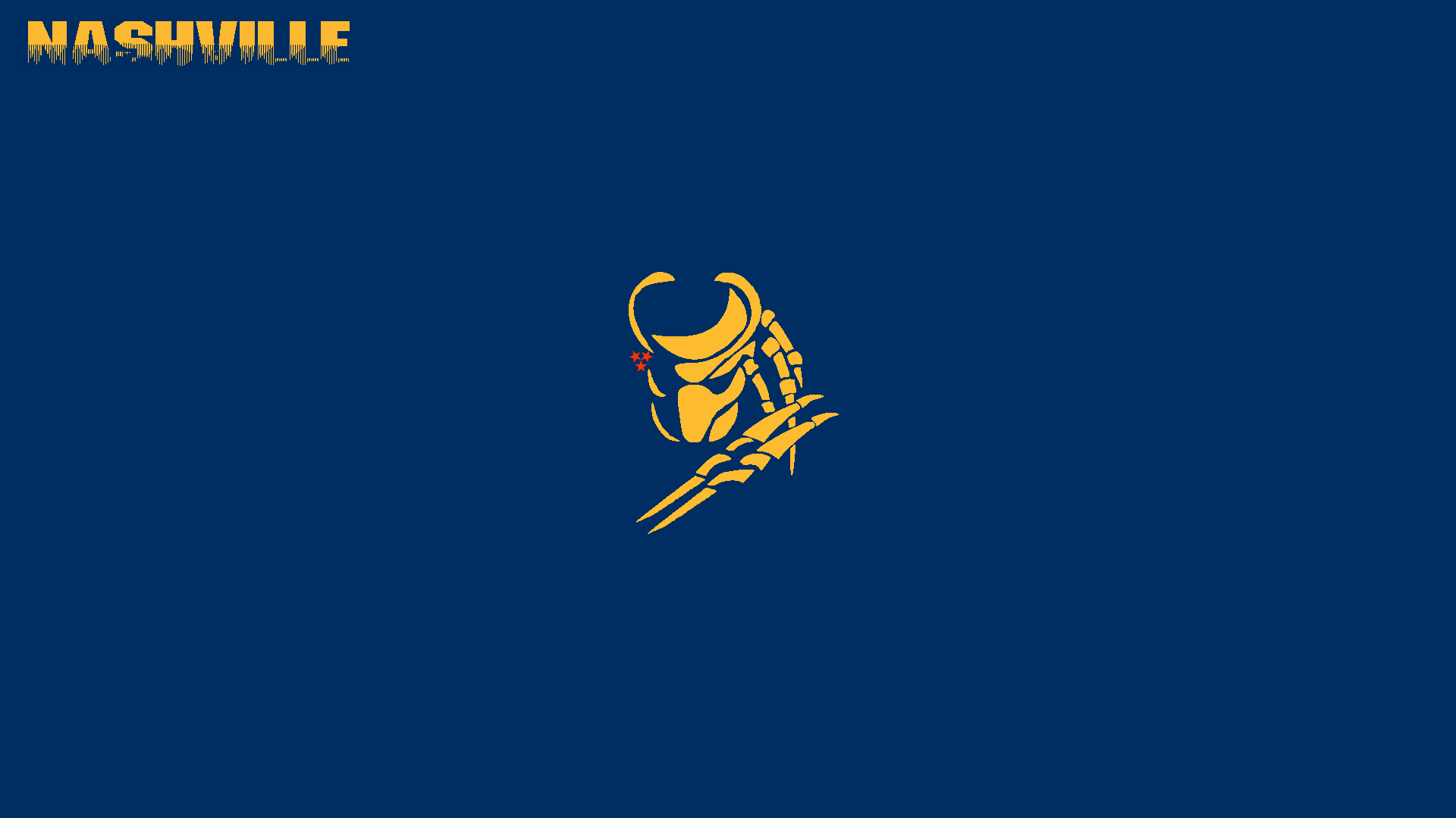 Logo Nashville Predators giallo, 1920x1080 1080p, Desktop