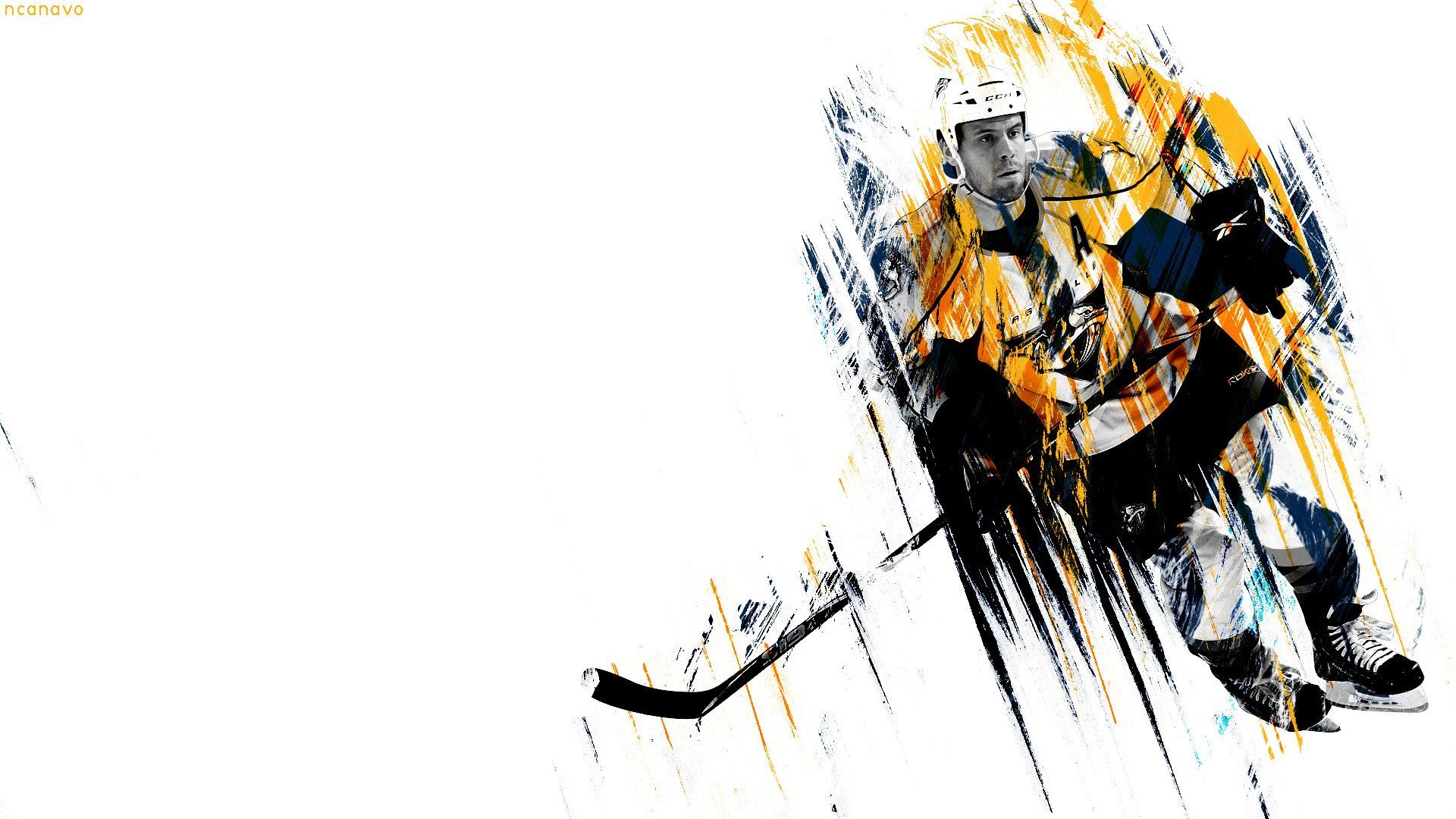 Giocatore hockey Nashville Predators, 1920x1080 Full HD 1080p, Desktop