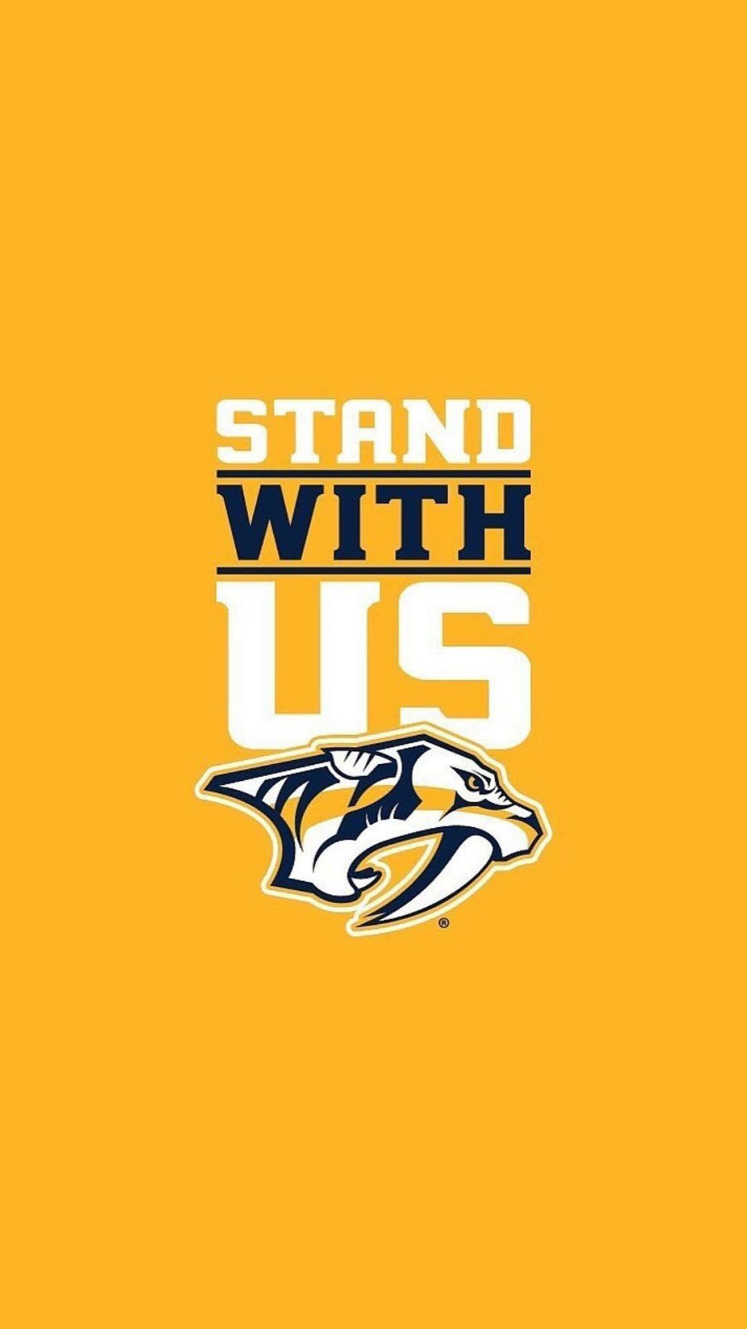 Logo Nashville Predators giallo, 1080x1920 Verticale, Mobile