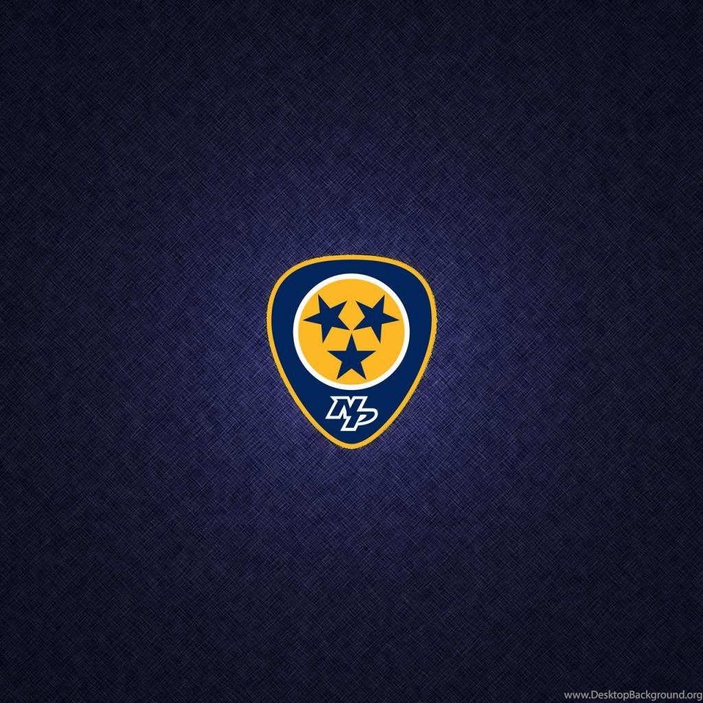 Logo Nashville Predators blu, 1024x1024 HD, Laptop