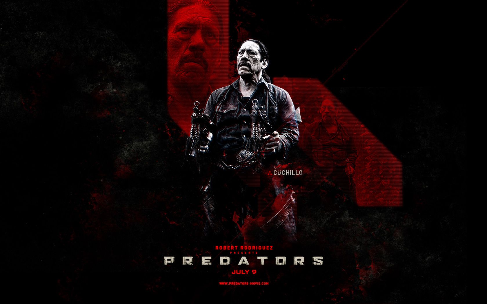 Predators film poster oscuro, 1680x1050 900p, Desktop