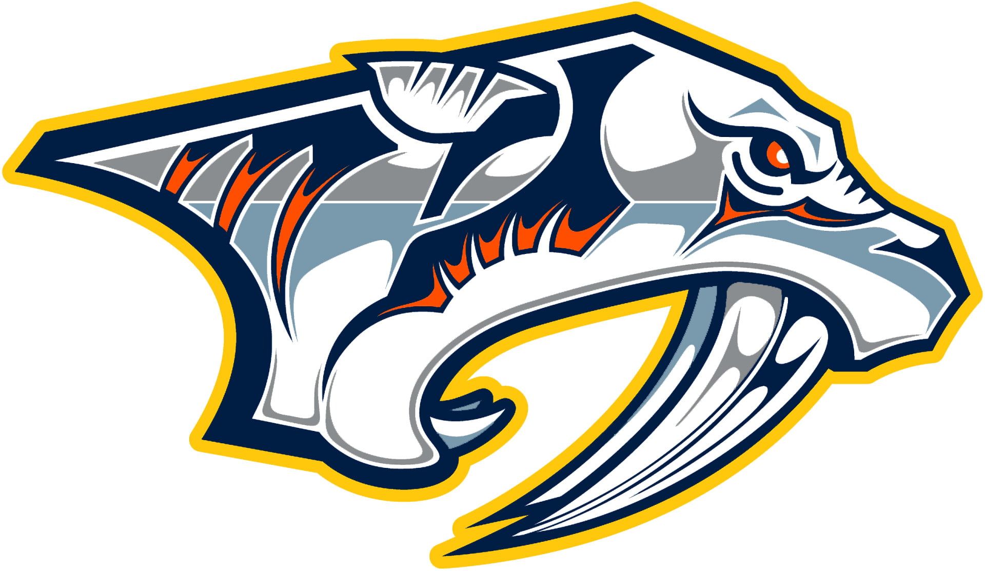 Logo Nashville Predators hockey, NHL, 1920x1113 Full HD 1080p, Laptop