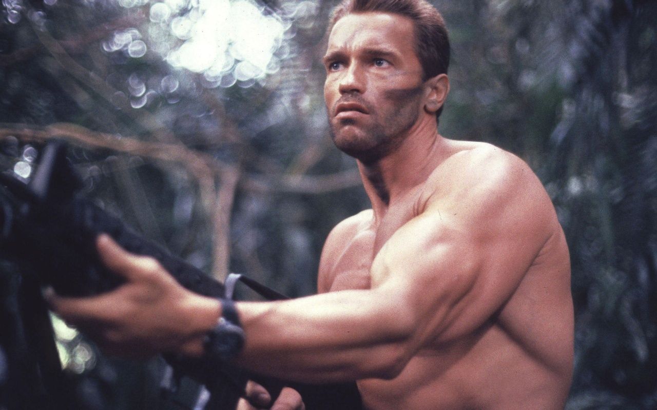 Arnold Schwarzenegger Predator giungla, 1280x800 720p, PC