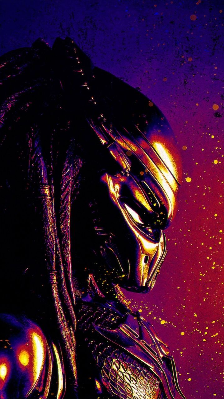 Predator maschera arancione, 720x1280 Full HD Verticale, Smartphone