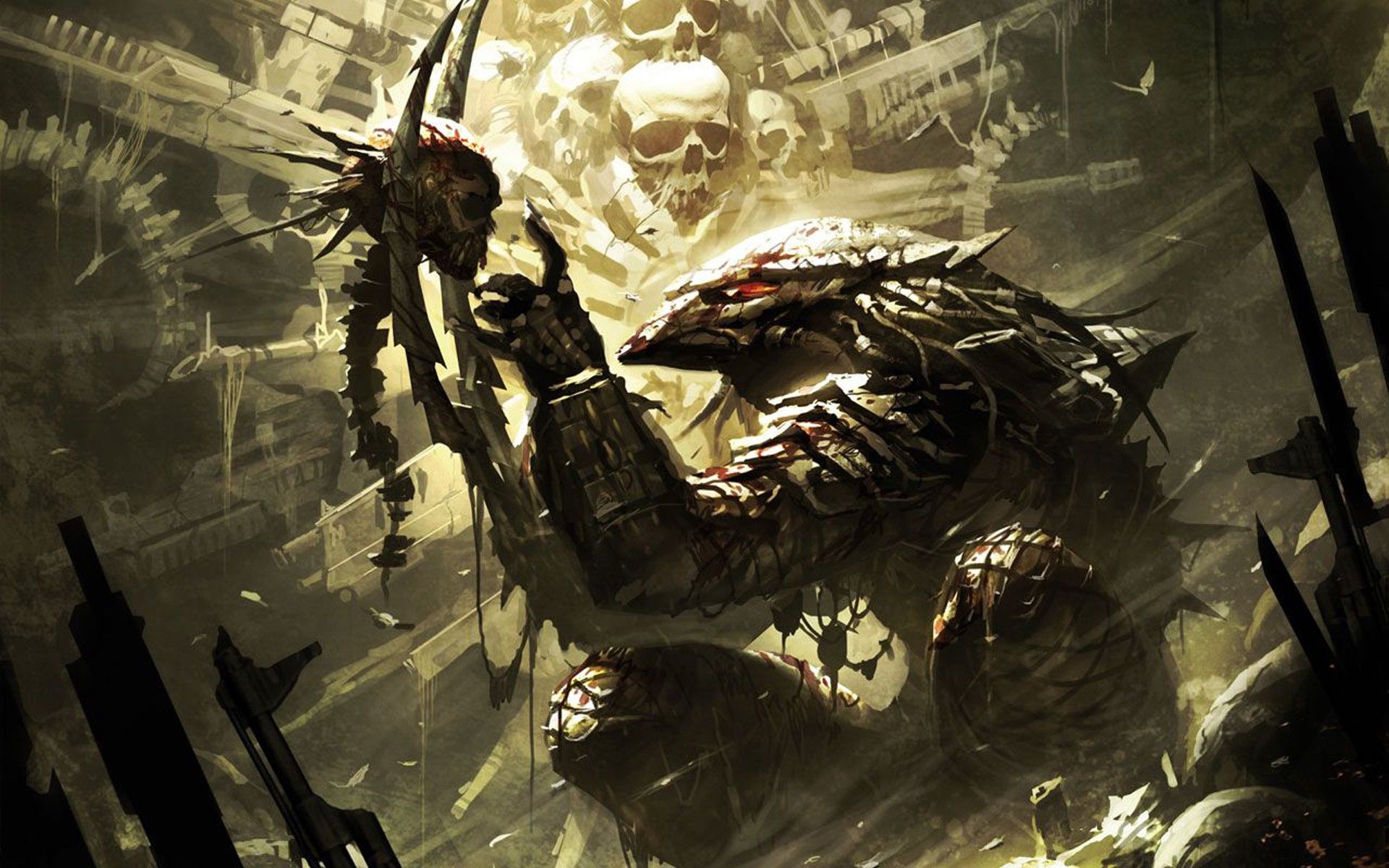 Predator con teschi, 1920x1200 Full HD+, Desktop