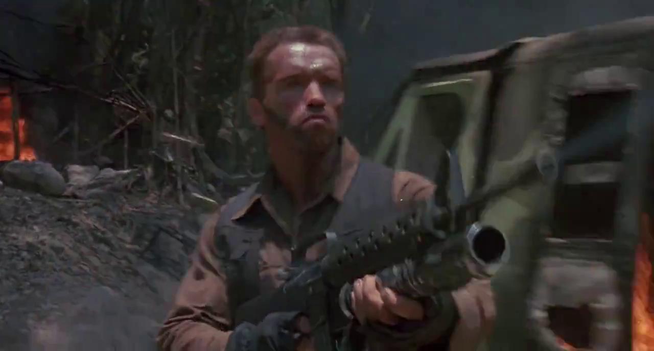 Arnold Schwarzenegger dipinto Predator, 774x1032 Verticale, Telefono
