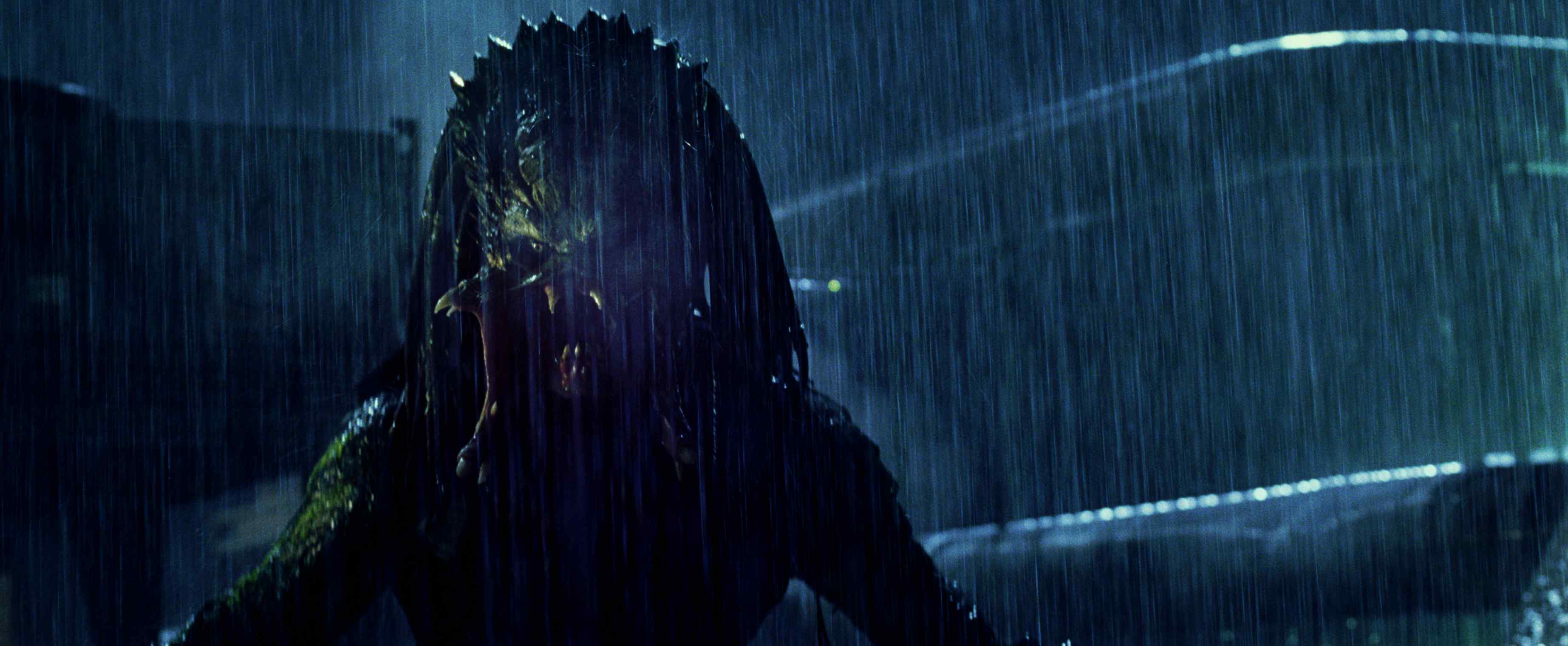 Predator nella pioggia notturna, 3690x1520 21:9, Monitor Gaming