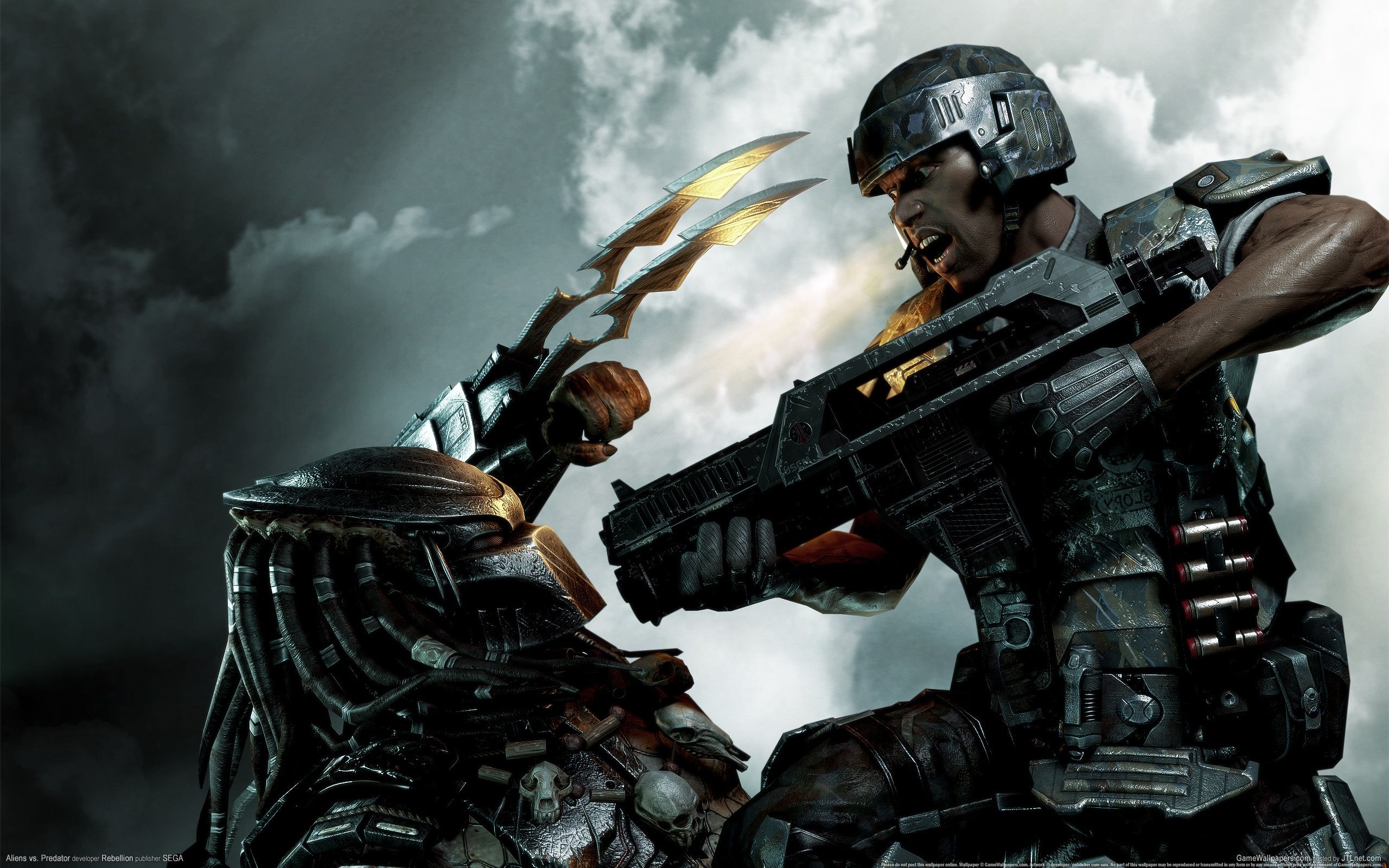 Predator contro soldato armato, 2560x1600 WQXGA, PC