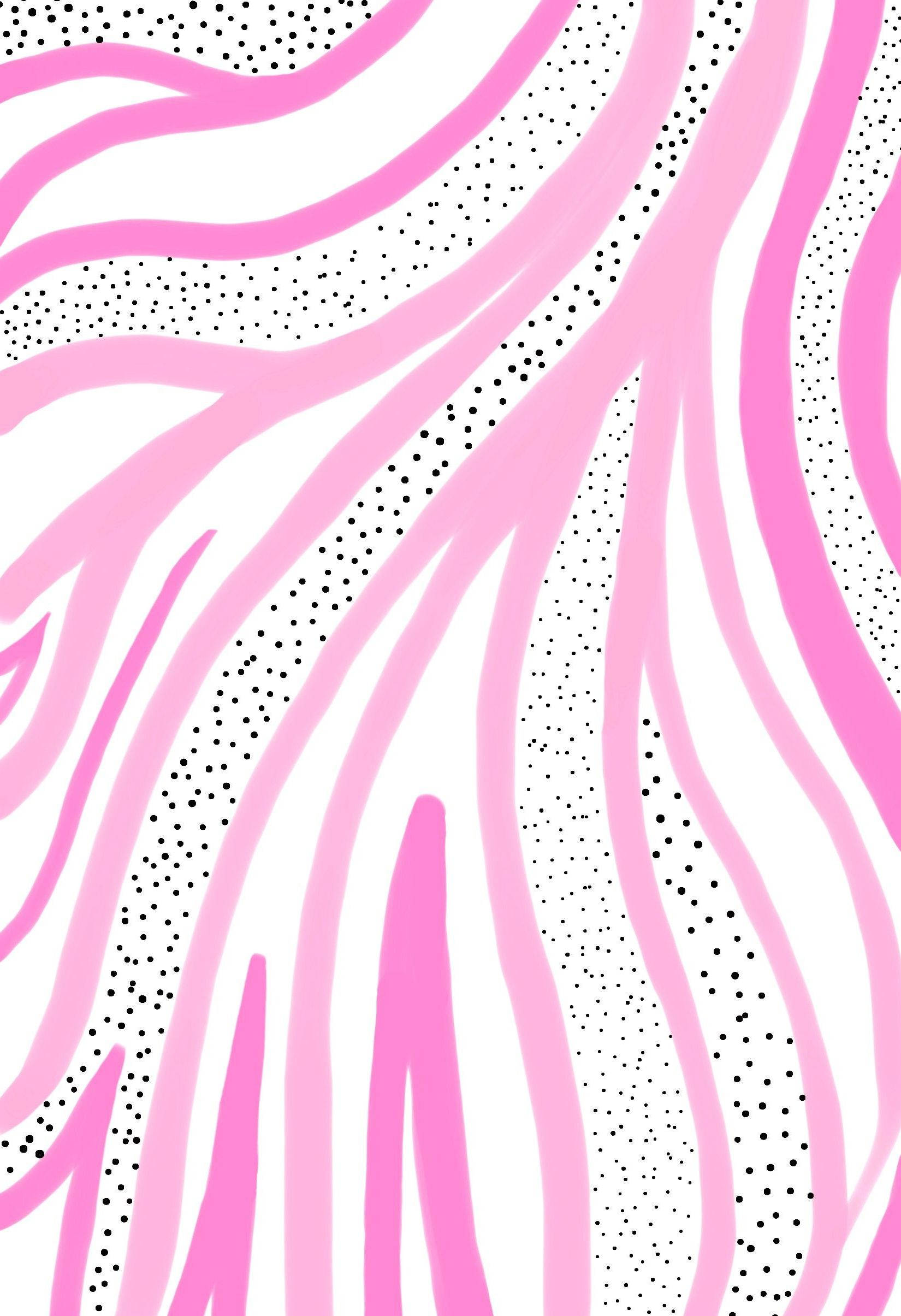 Righe rosa e pois astratti, 1650x2409 Verticale, Telefono