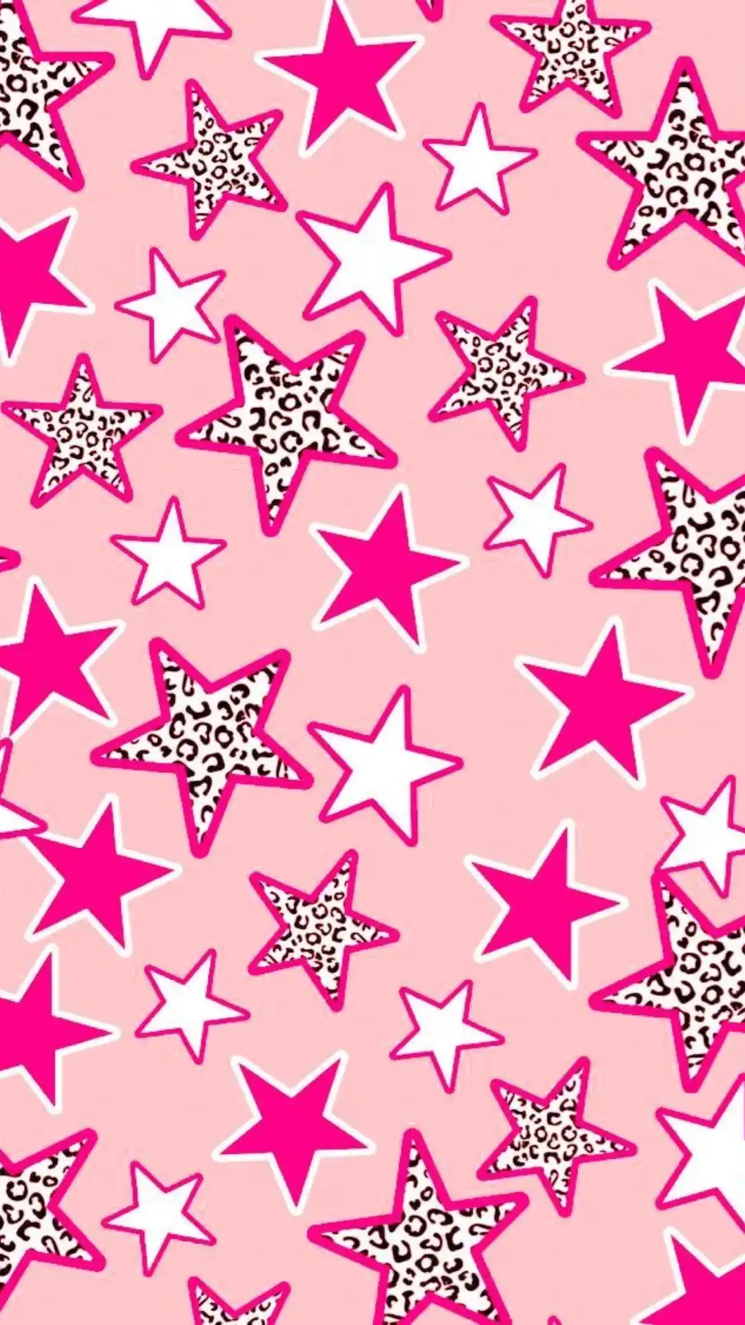 Stelle rosa e leopardate, 1080x1920 Full HD Verticale, Smartphone