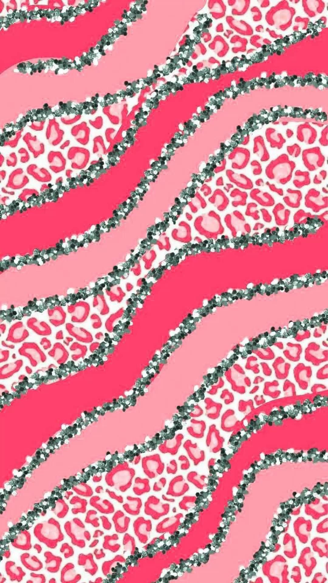 Motivo leopardato ondulato rosa, 1080x1920 Full HD Verticale, Samsung Galaxy