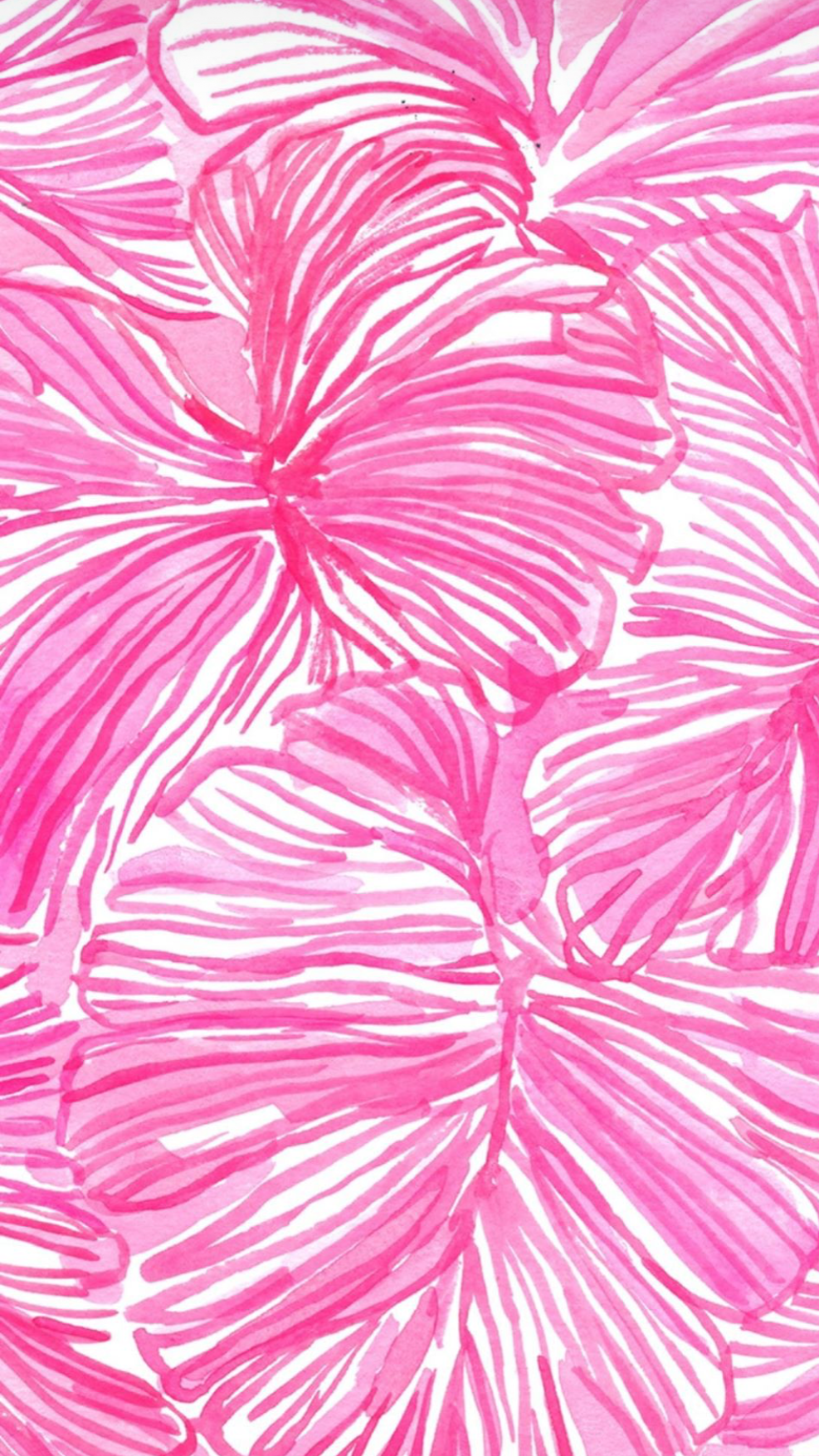 Fiori rosa stile Lilly Pulitzer, 987x1754 Verticale, Telefono