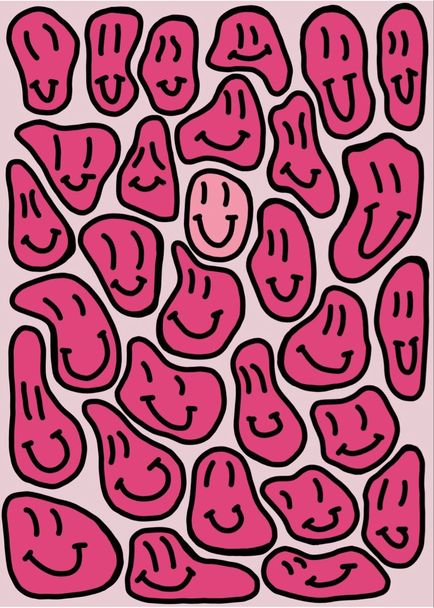 Faccine sorridenti rosa pattern, 856x1200 Full HD Verticale, iPhone