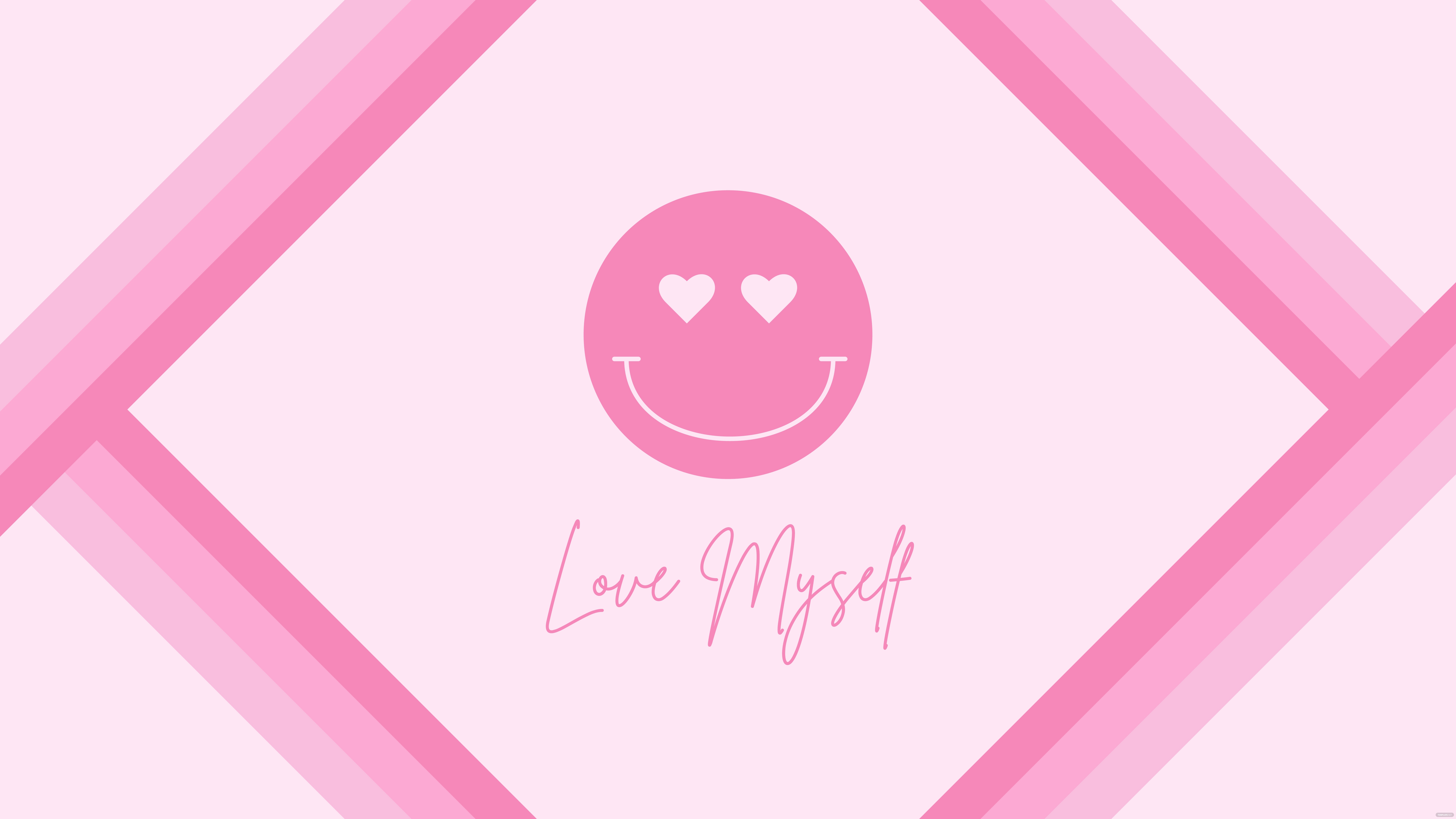 Smiley rosa con occhi cuore, 8000x4500 4K Ultra HD, Smart TV 4K
