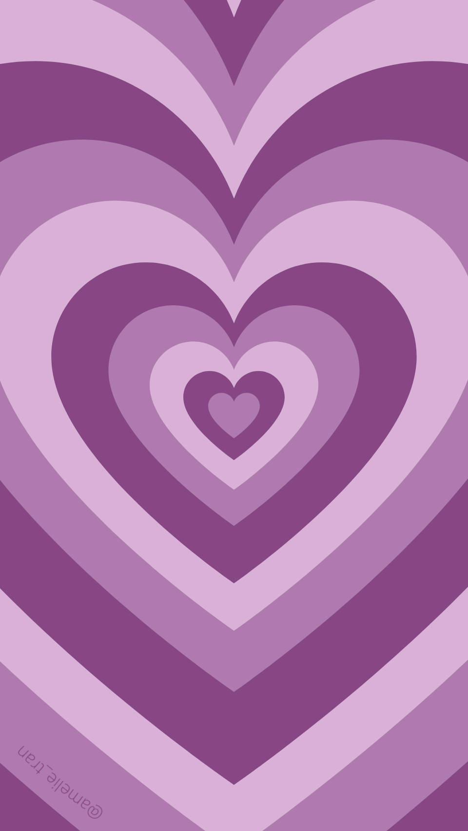Cuori concentrici viola preppy, 960x1704 Full HD Verticale, Realme