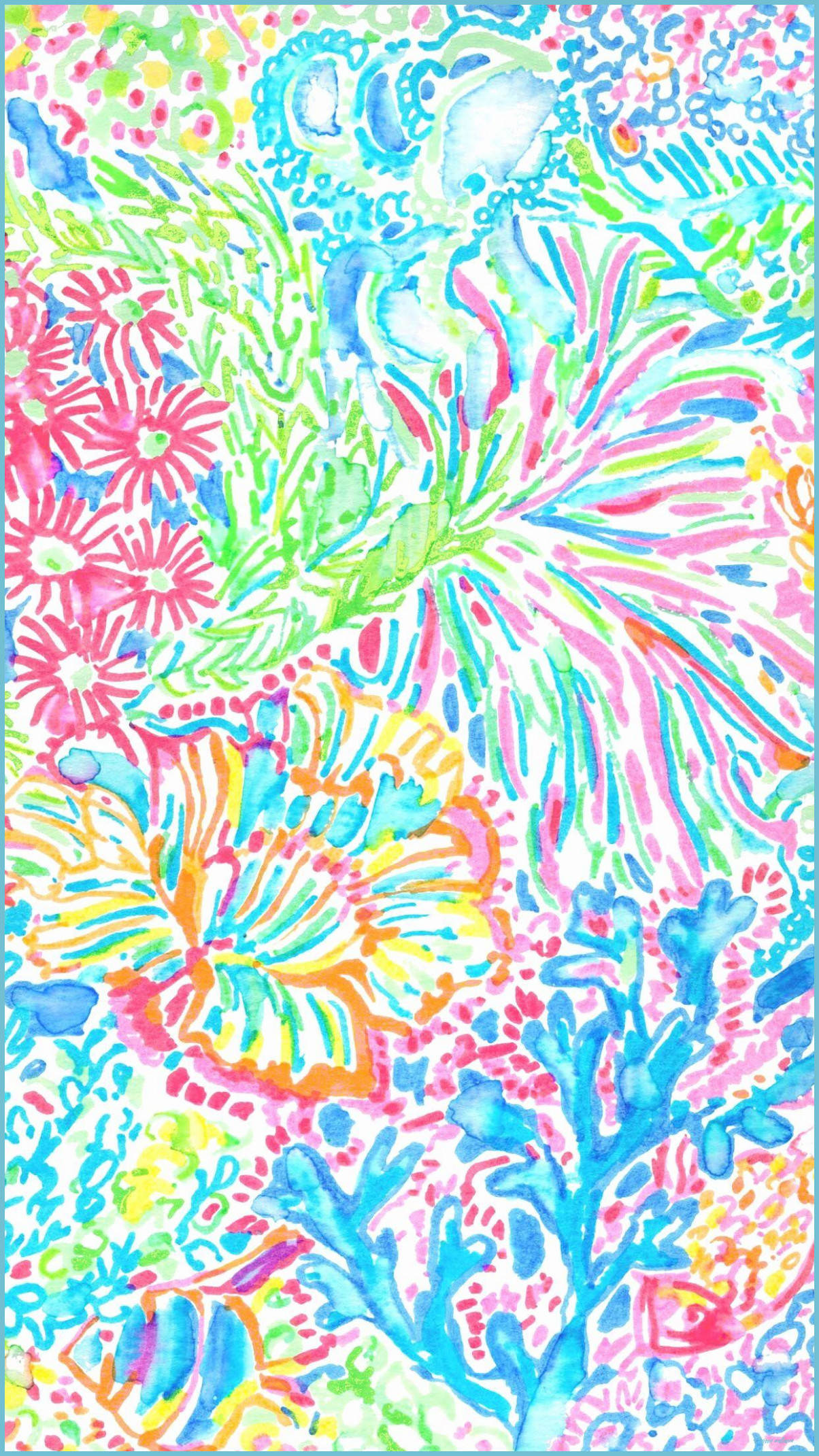Fiori tropicali colorati Lilly Pulitzer, 1204x2141 Verticale, Mobile