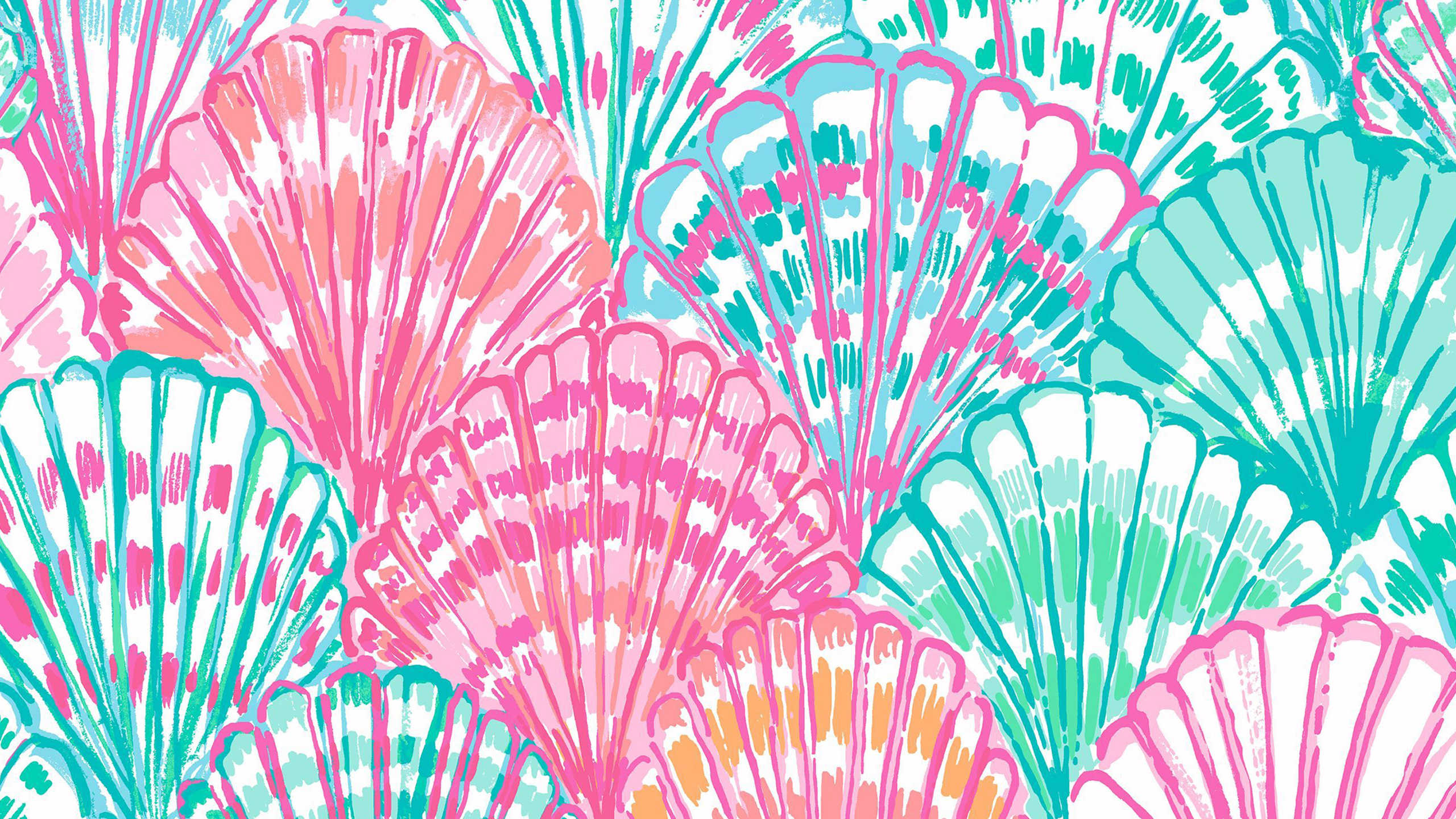 Conchiglie colorate stile preppy, 2560x1440 1440p, Desktop