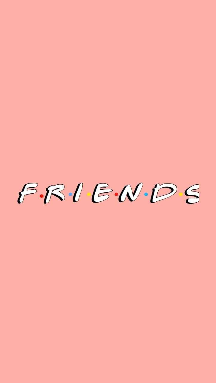 Logo Friends sfondo rosa, 723x1280 Full HD Verticale, iPhone