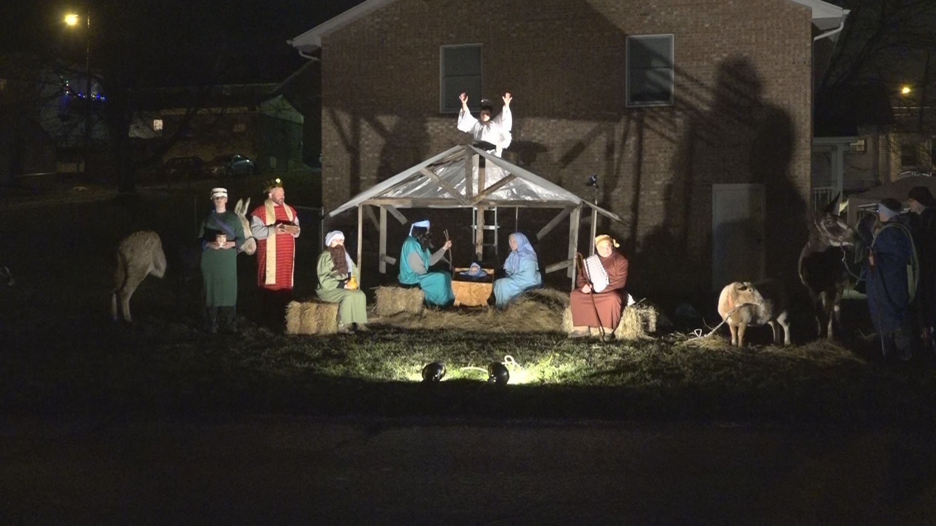 Presepe vivente in capanna, 1920x1080 Full HD 1080p, PC