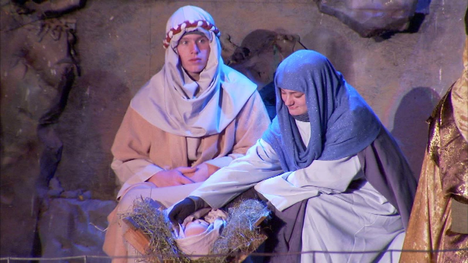 Presepe vivente Maria Giuseppe Gesù, 1600x900 900p, Laptop