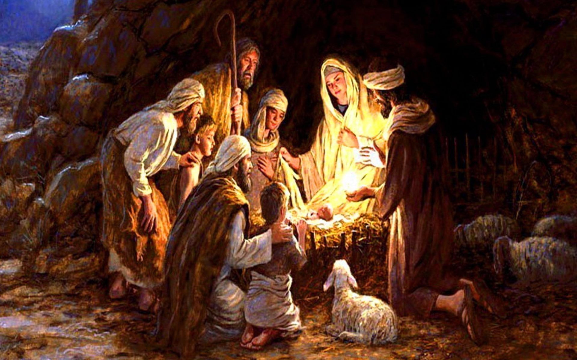 Presepe vivente con pastori, 1920x1200 WUXGA, Laptop