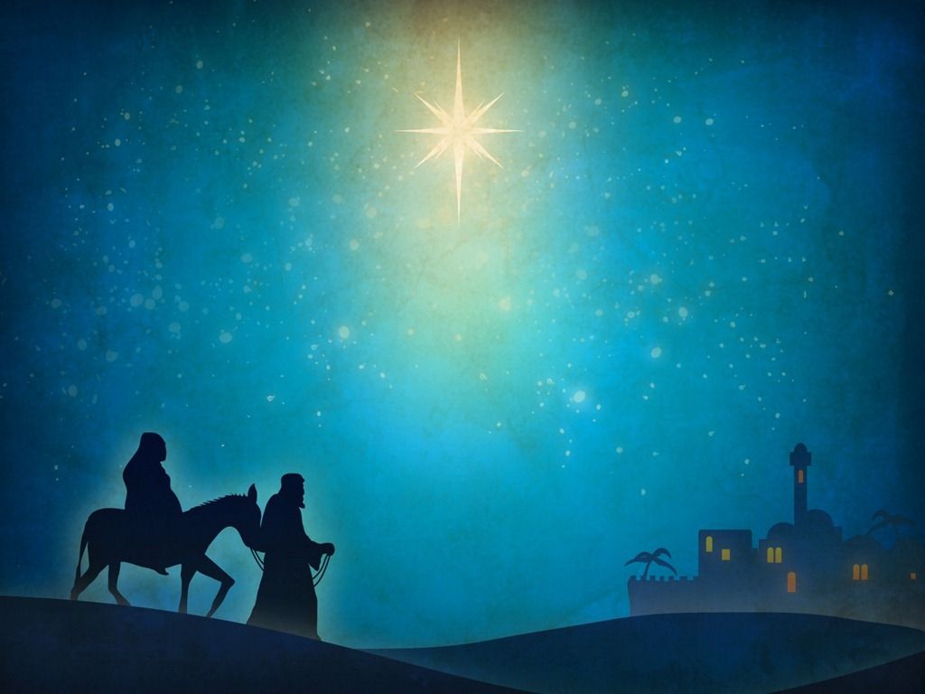 Presepe stella cometa notte, 1024x768 HD, PC Desktop