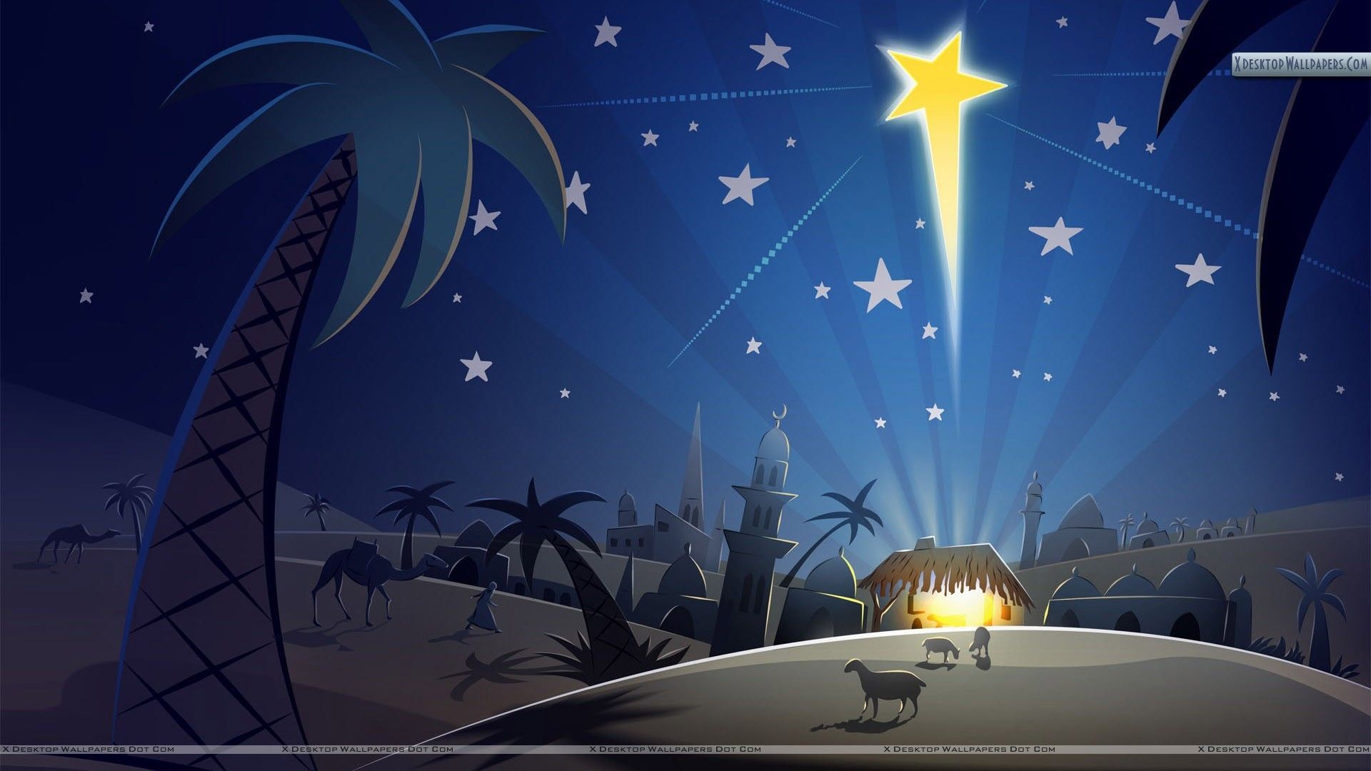 Presepe natalizio stella cometa, 1920x1080 Full HD 1080p, Laptop