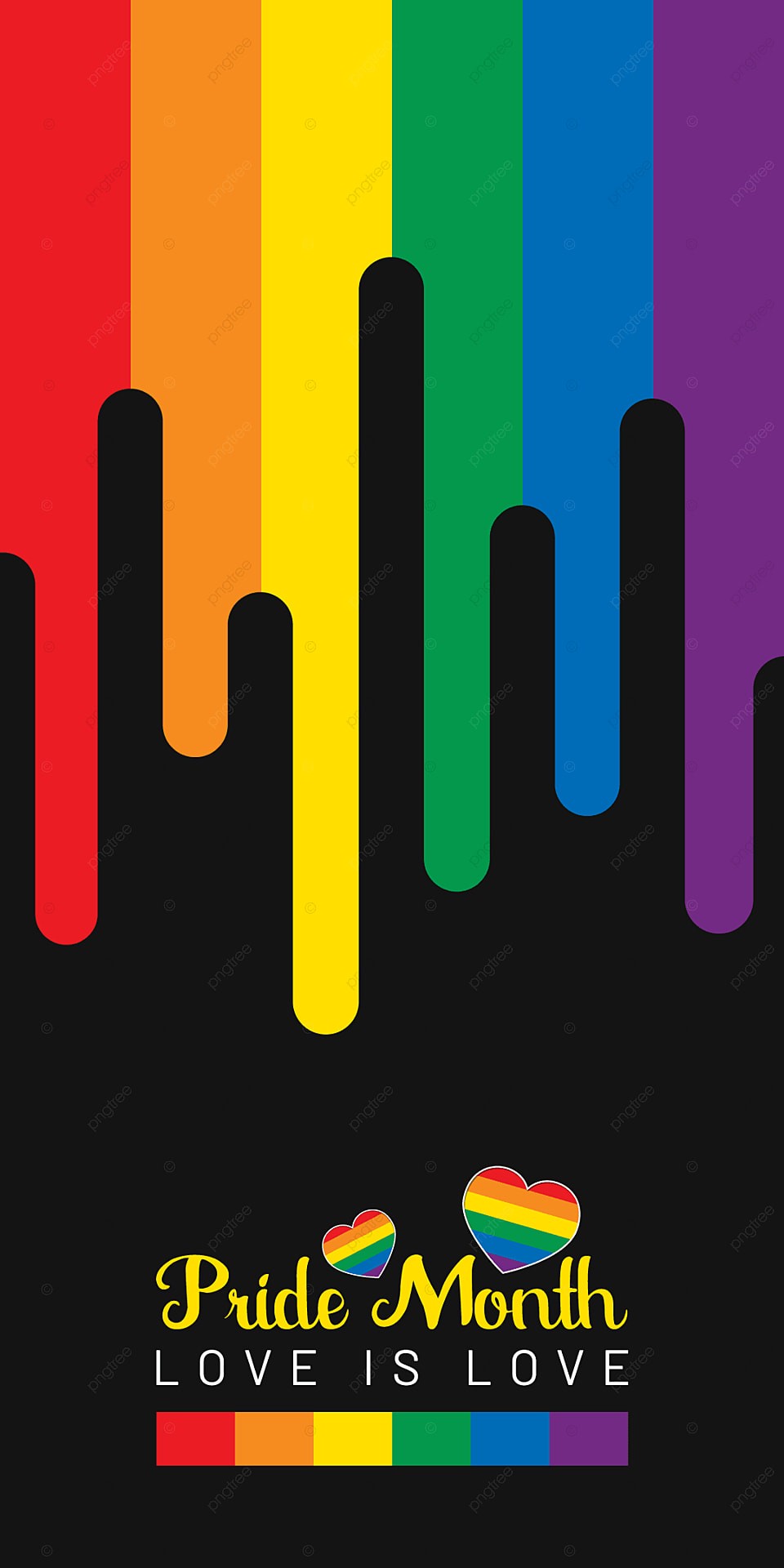 Bandiera arcobaleno che cola, Pride, 960x1920 Full HD Verticale, Smartphone