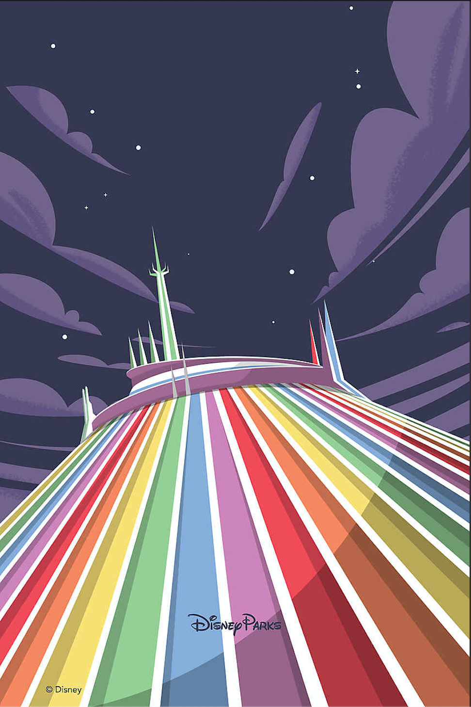 Space Mountain Disney arcobaleno, 972x1458 Full HD Verticale, Google Pixel