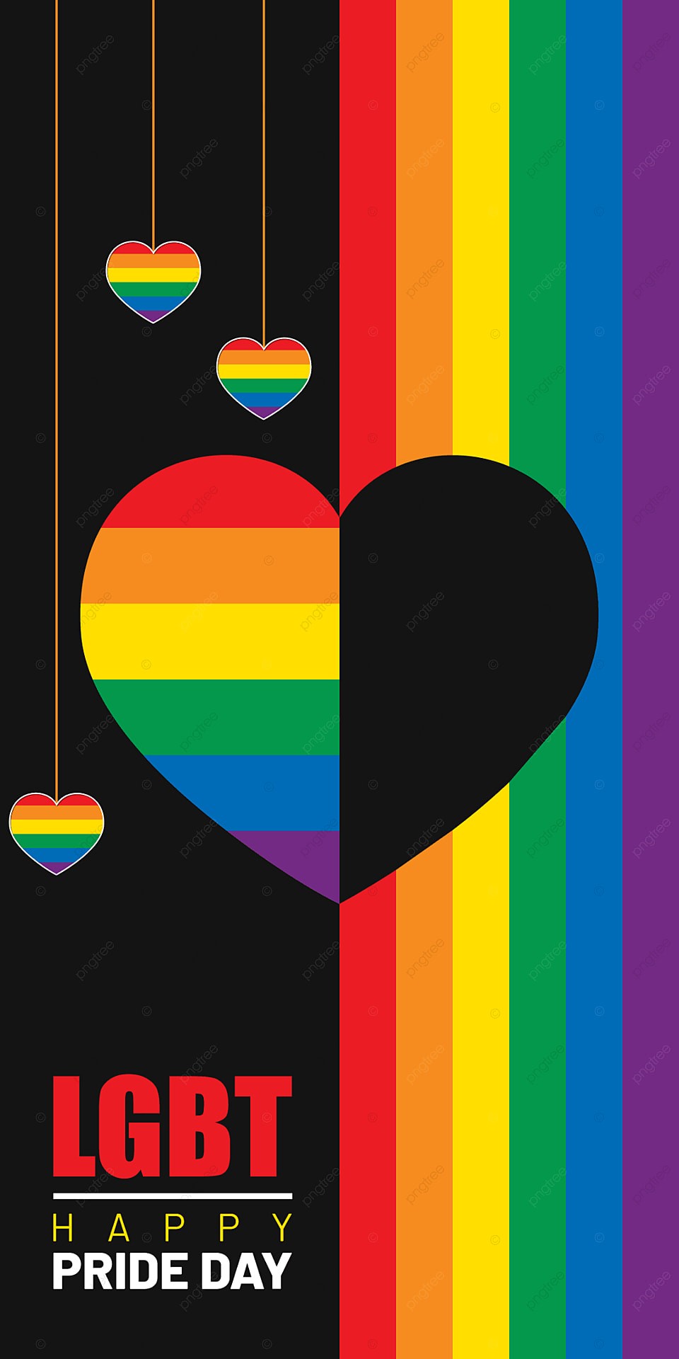 Arcobaleno con banner arancione, 750x1334 Verticale, Mobile
