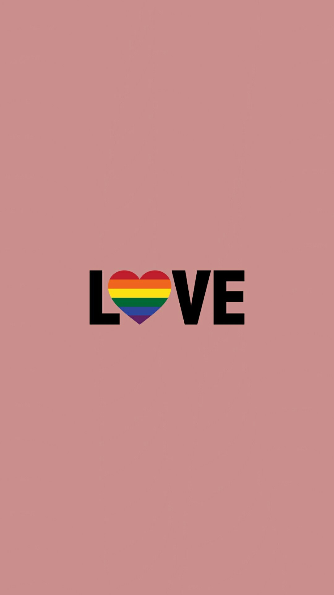 Cuore arcobaleno Pride LGBT, 960x1920 Full HD Verticale, Smartphone
