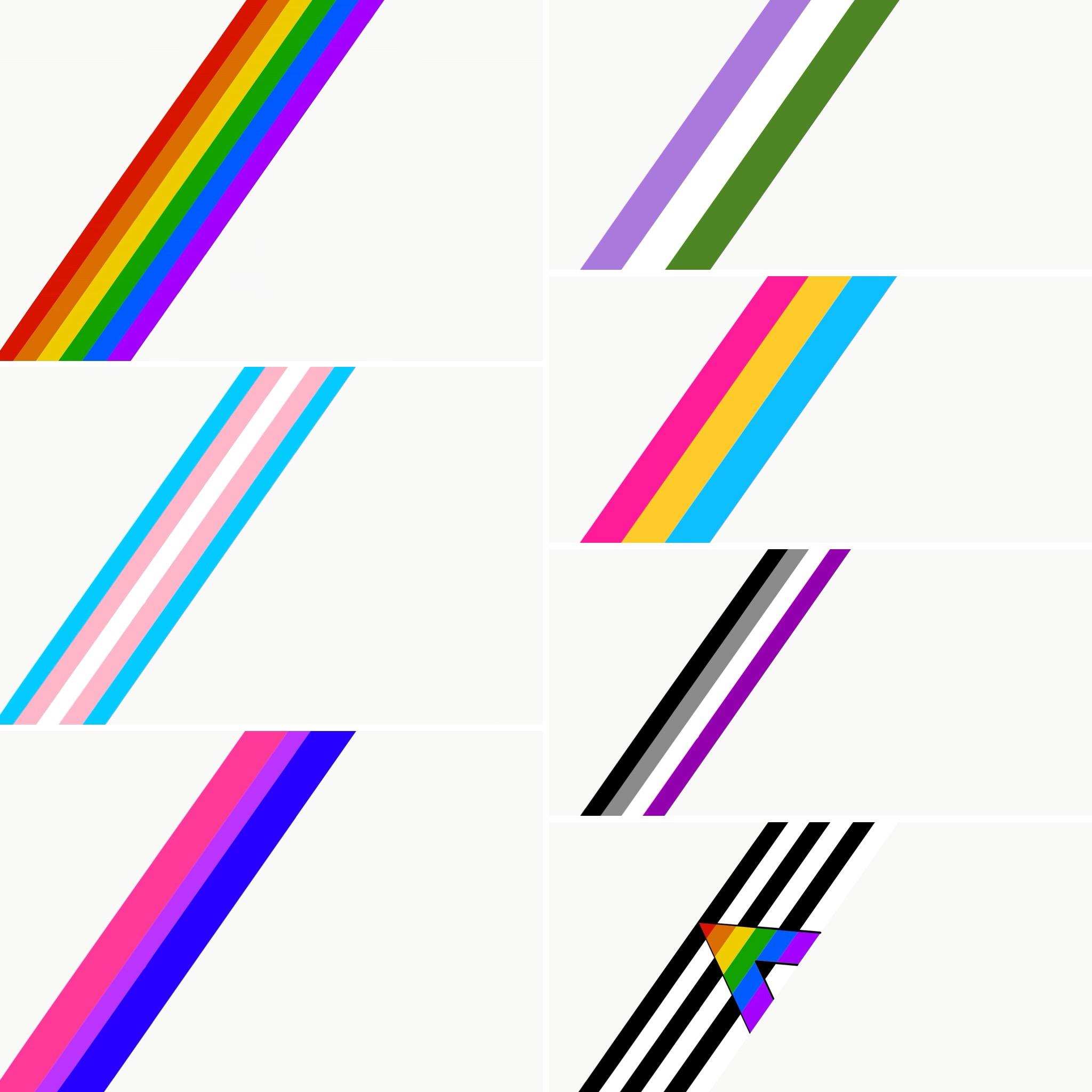 Bandierine arcobaleno Pride, 830x1706 Verticale, Android