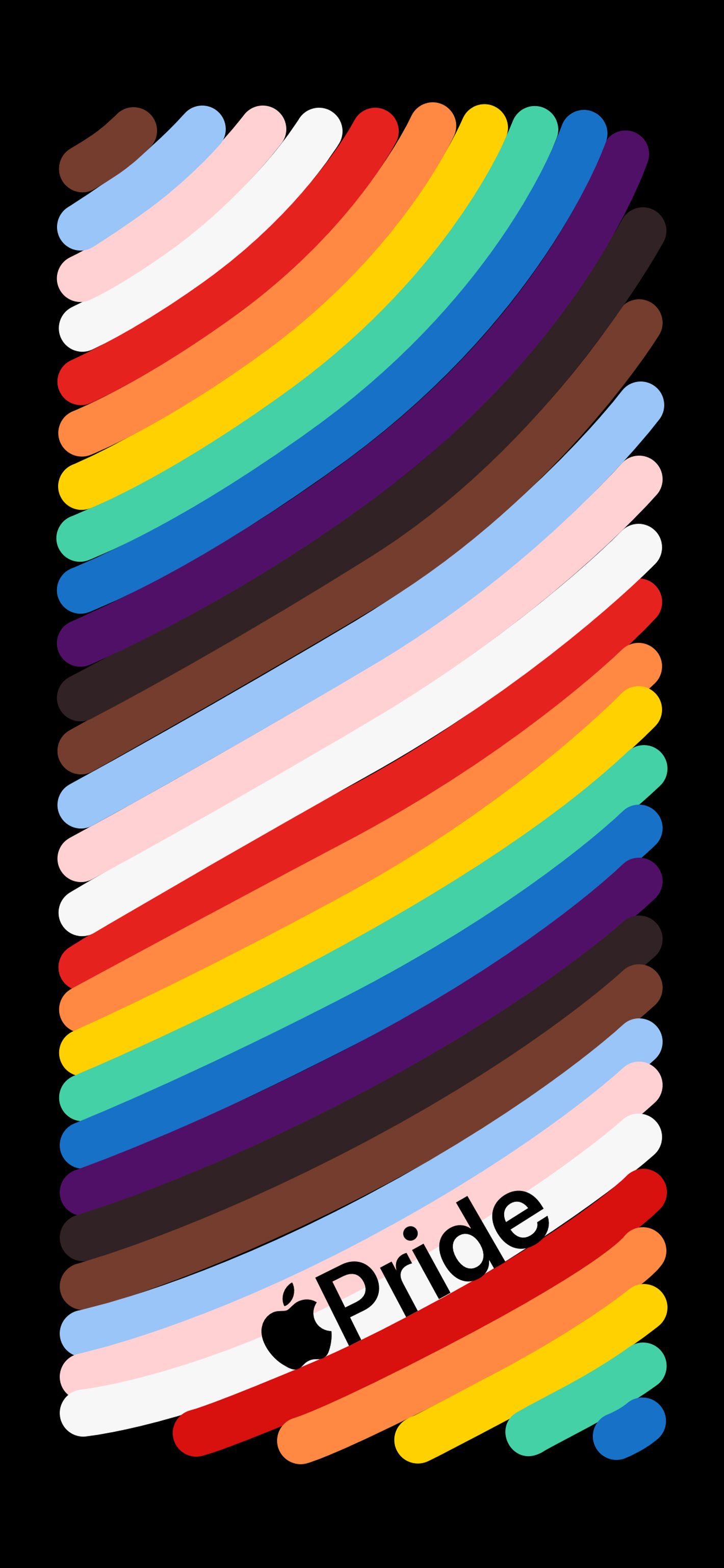 Apple Pride strisce arcobaleno, azienda tech, 1420x3073 Verticale, Mobile