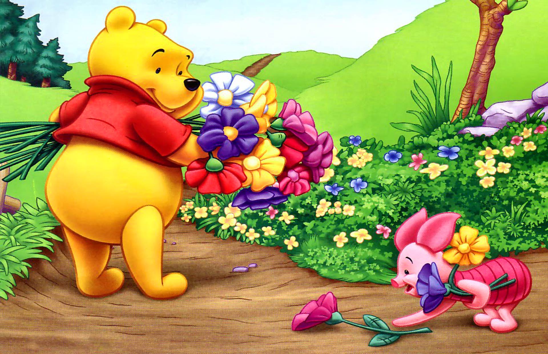 Dumbo che vola tra fiori, 750x1333 Full HD Verticale, Smartphone
