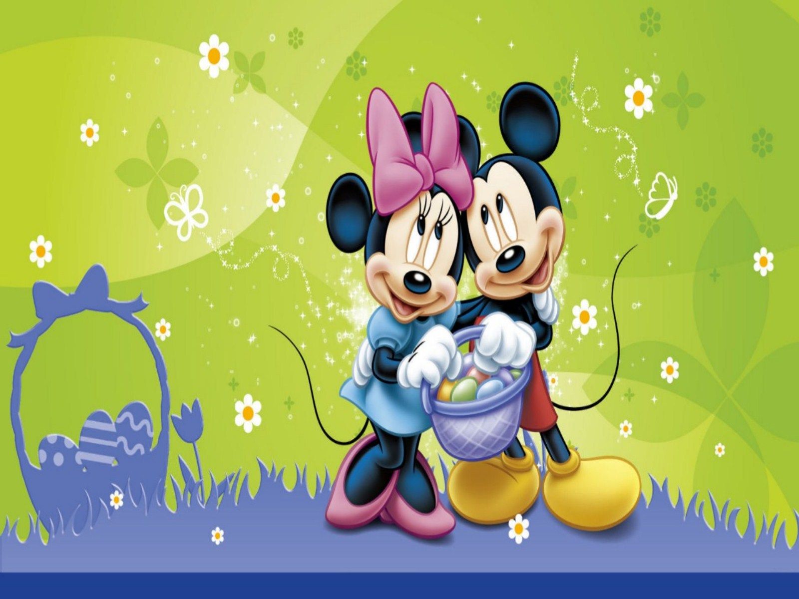 Mickey Minnie Disney giardino primaverile, Minnie Mouse, 1920x1200 Full HD+, Laptop