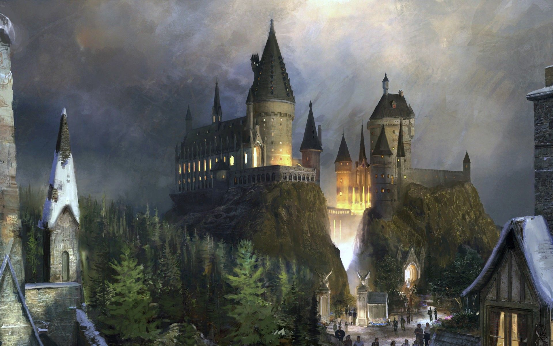 Castello di Hogwarts, scuola di magia, 1920x1200 Full HD+, Desktop