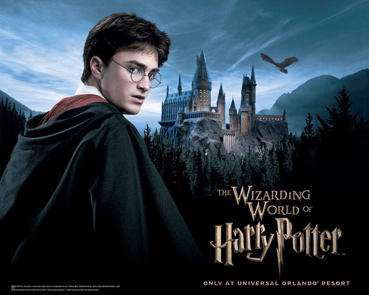 Harry Potter castello Hogwarts notte, 1280x1024 HD, ROG Asus Laptop