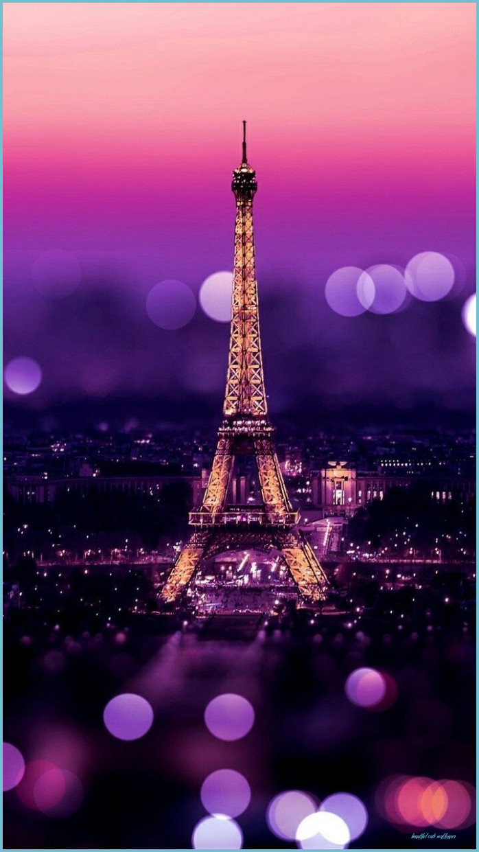 Torre Eiffel notturna Parigi, monumento, 698x1241 Verticale, Mobile