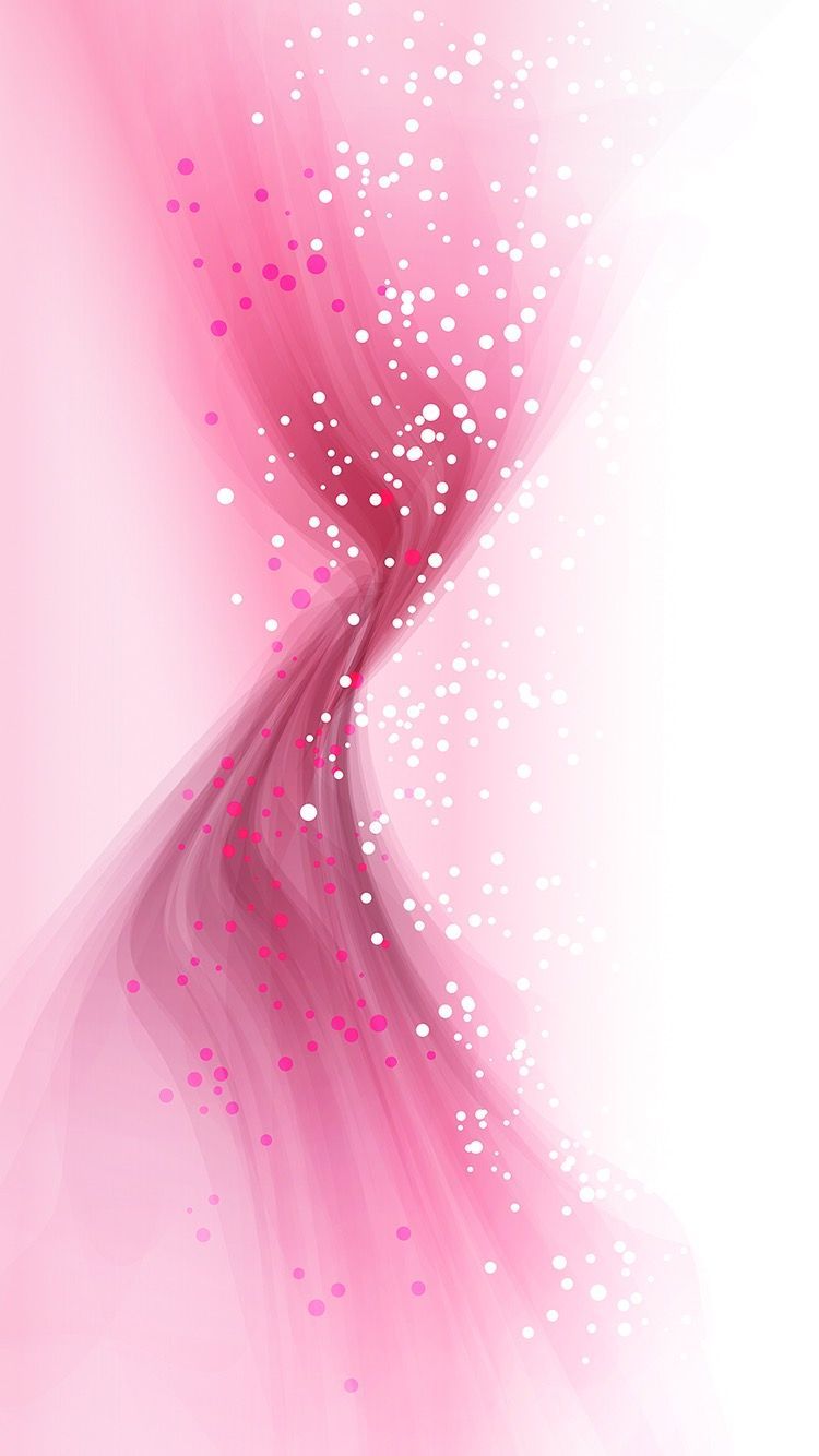 Onde astratte rosa con bokeh, 750x1334 Verticale, Telefono