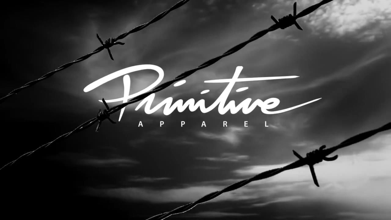 Logo Primitive filo spinato bianco/nero, 1280x720 HD, Desktop