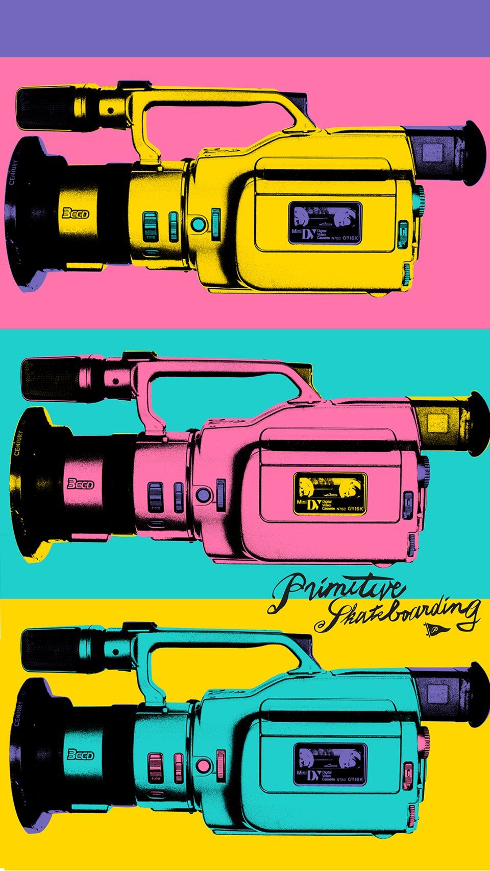Videocamere pop art colorate, 960x1704 Verticale, Mobile