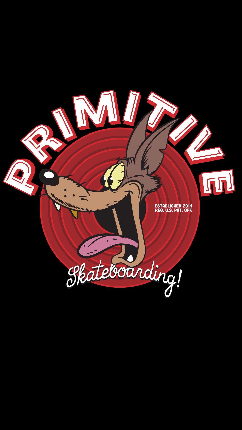 Logo Primitive Skateboarding coyote, 960x1704 Full HD Verticale, Smartphone