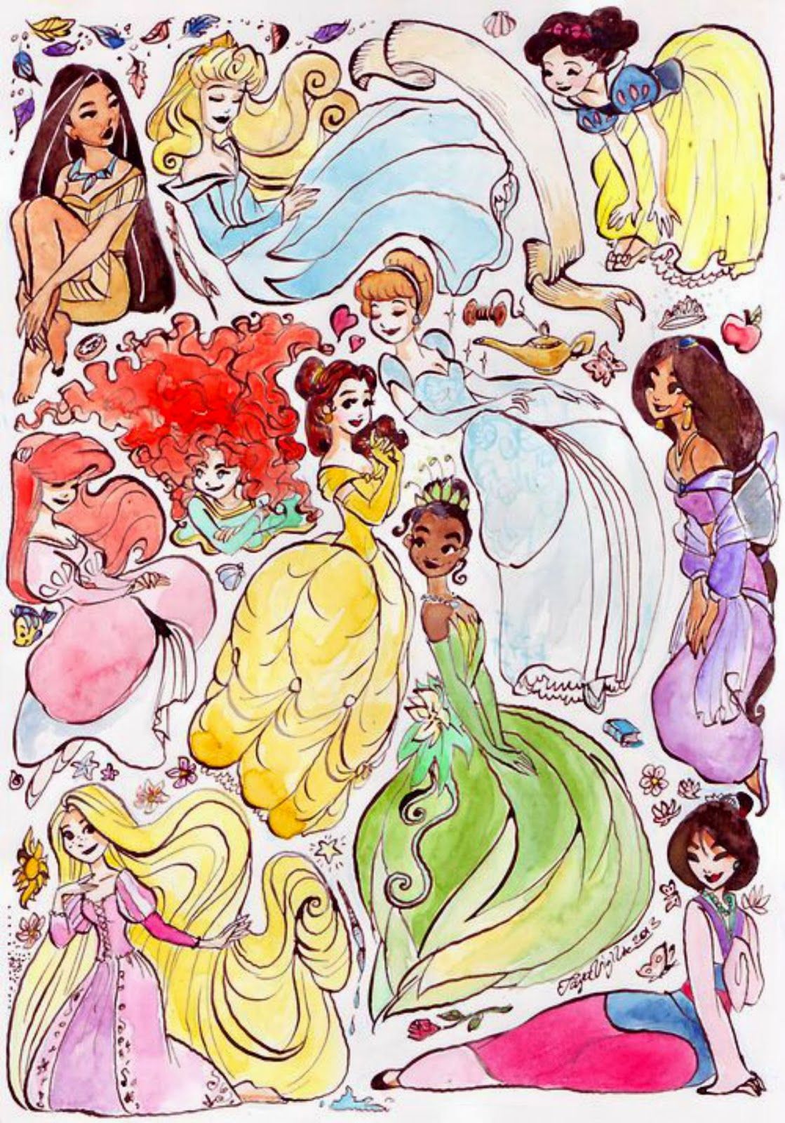 Bambine vestite da principesse Disney, 1920x1080 Full HD 1080p, Desktop