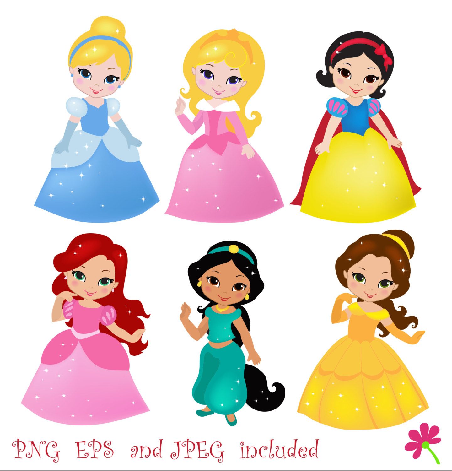 Principesse Disney insieme illustrate, 2560x1600 2K, PC
