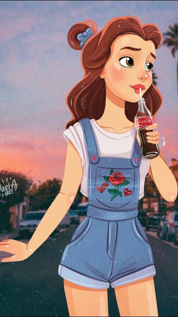 Principessa Ariel capelli rossi cuori, 1242x2208 Full HD Verticale, Smartphone