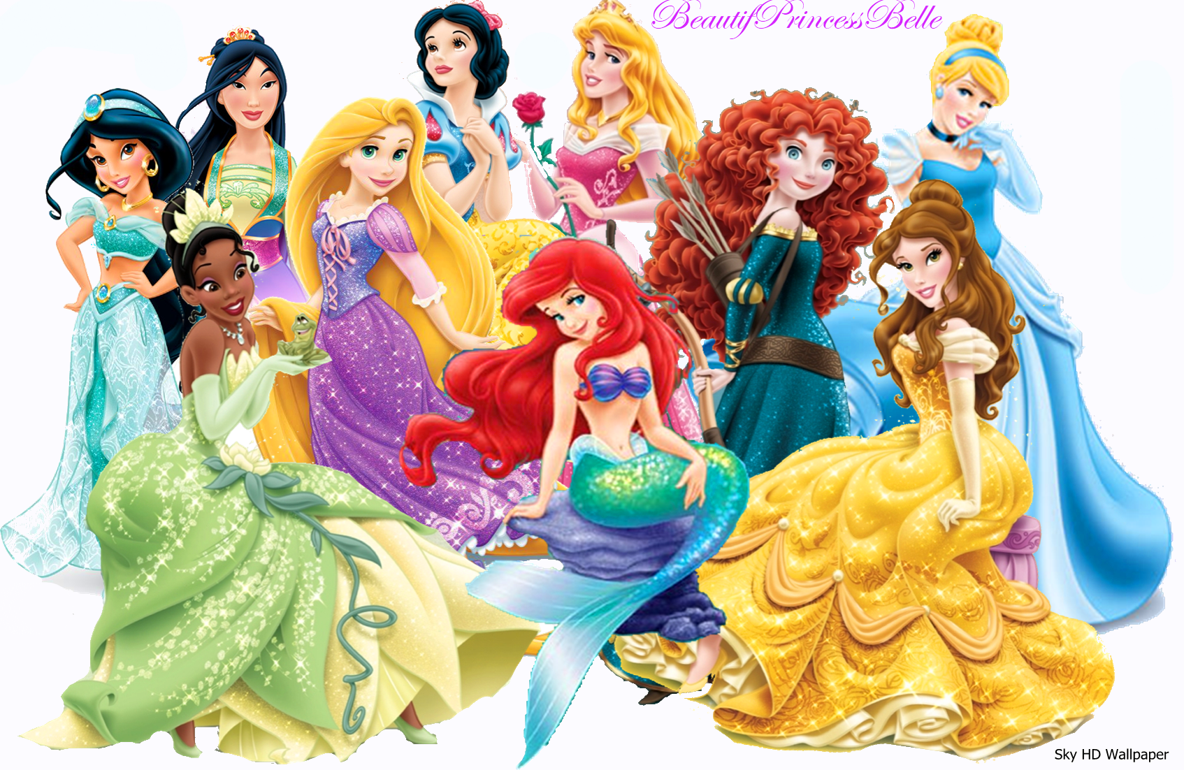 Principesse Disney gruppo Ralph Breaks Internet, 736x1308 Verticale, Telefono