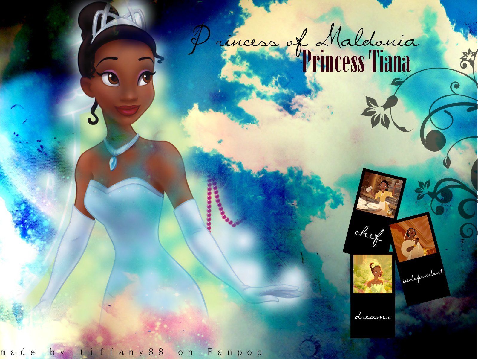 Principessa Tiana Disney verde, 1280x800 HD, Desktop