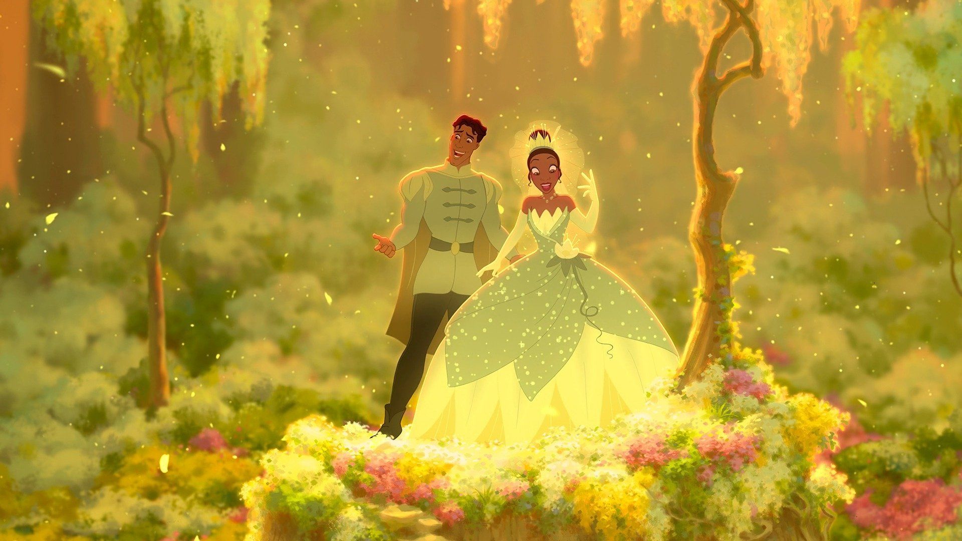 Tiana e Naveen nella foresta, La Principessa e il Ranocchio, 1920x1080 Full HD 1080p, PC