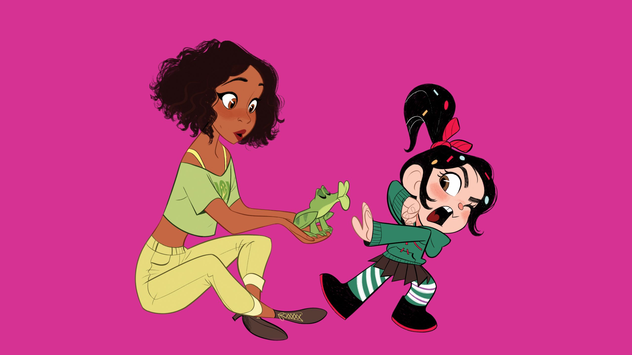 Principesse Disney gruppo illustrazione, 2560x1600 2K, PC