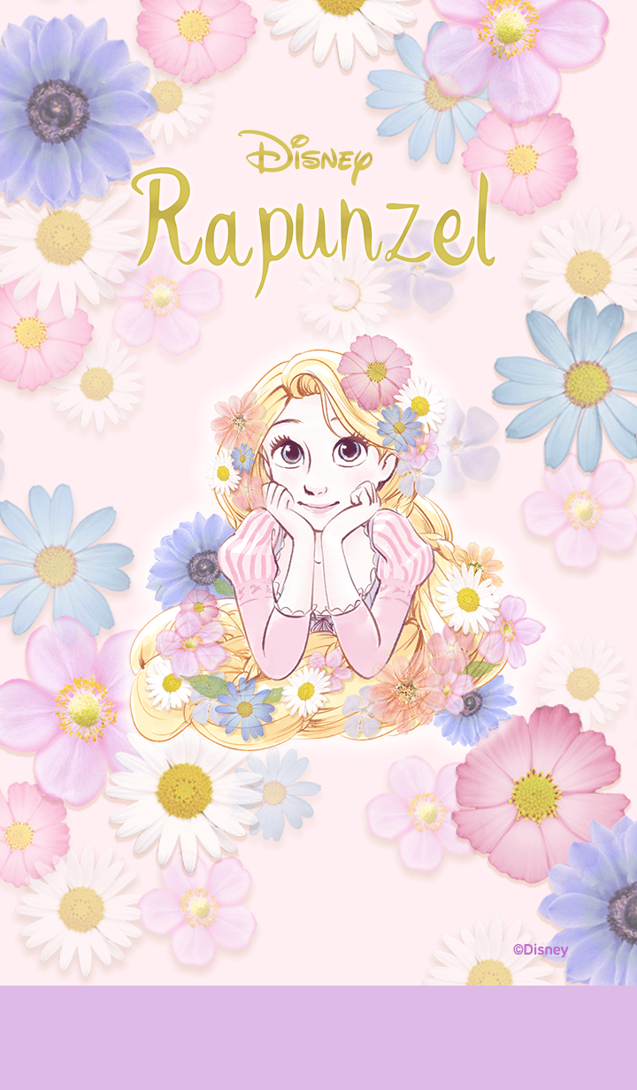 Rapunzel Disney tra fiori, 720x1232 Full HD Verticale, iPhone